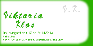 viktoria klos business card